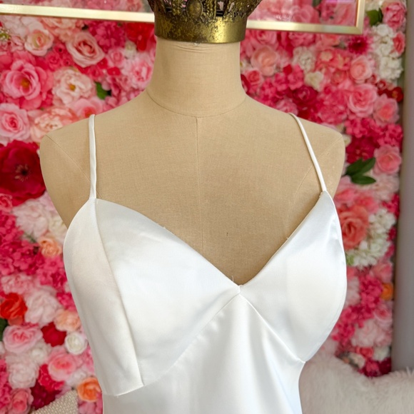 Morilee | White Slip Dress - Picture 2 of 4